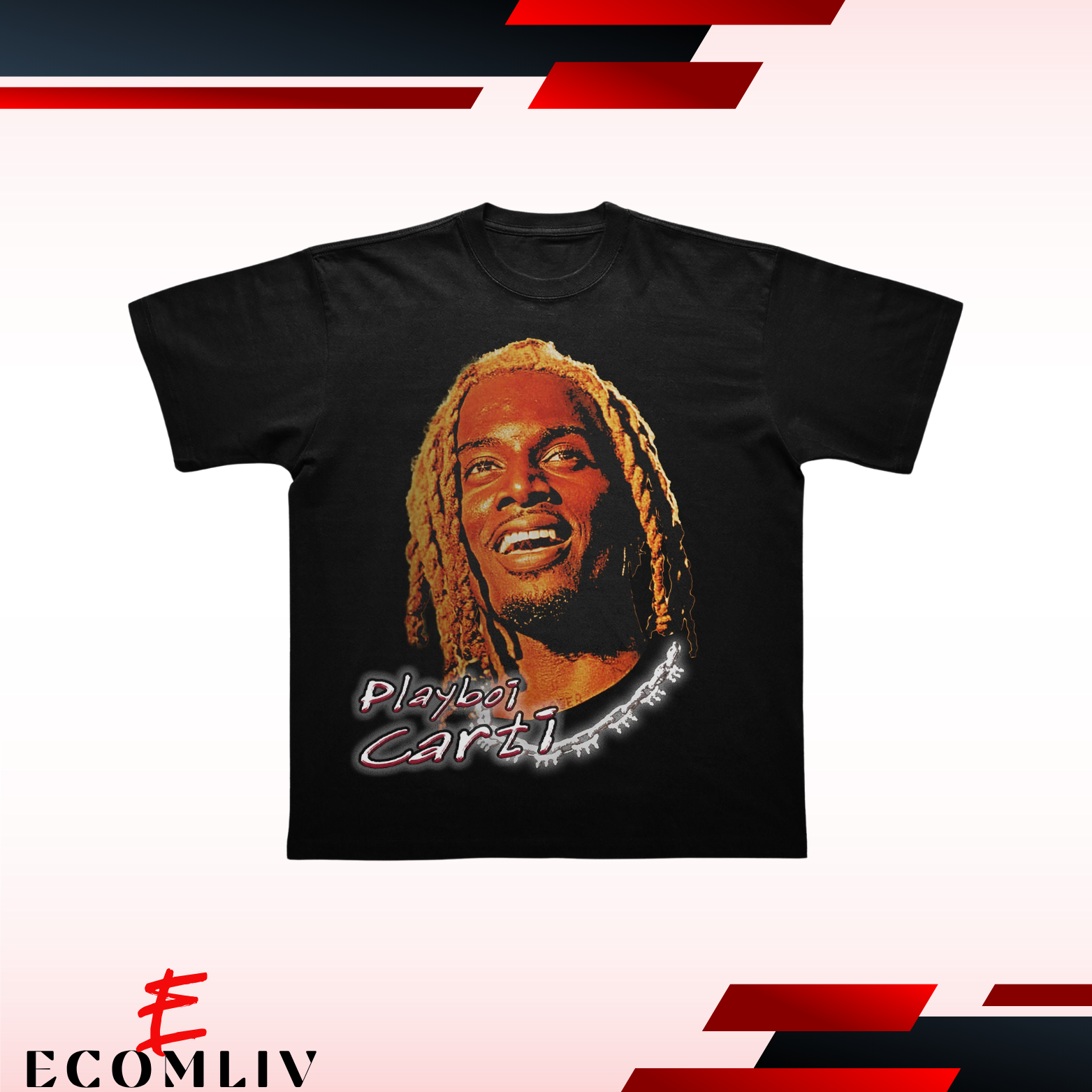Playboi Carti T-Shirt, Playboi Carti Merch, Playboi Carti 90s Hip Hop T-Shirt